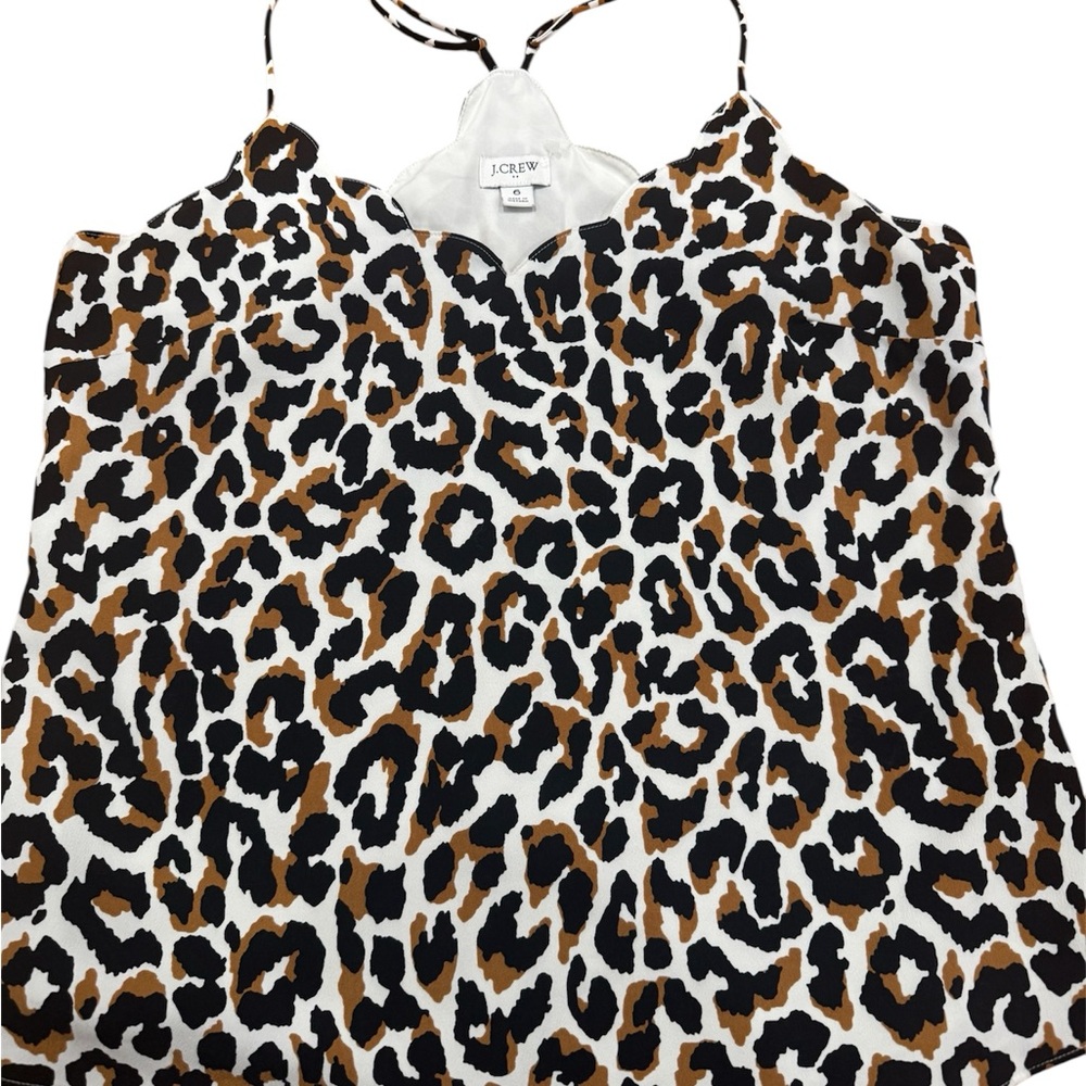 J. Crew Animal Print Strappy Top